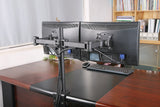 Dual LCD LED Monitor Desk Mount Stand Heavy Duty Fully Adjustable Arm fits 2 / Two Screens up to 27" (Model RC2E)
