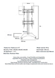 Modular TV Cart Dual Vertical Modal RKF2V  - 4