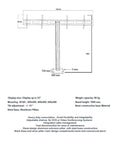 Modular TV Cart Dual Horizontal Modal UPT3  - 8