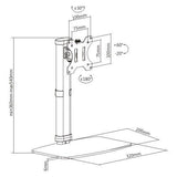 Single Screen Vertical Lift Monitor Stand (EFW)