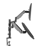 dual height adjustable monitor stand desk mount computer flat screens