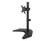 Single LCD Computer Monitor Free-Standing  Desk Stand Adjustable Tilt Holds 1 Screen up to 27-inch, (EF001)