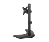 Single LCD Computer Monitor Free-Standing  Desk Stand Adjustable Tilt Holds 1 Screen up to 27-inch, (EF001)