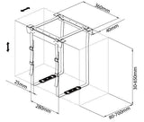 Adjustable Under-Desk UPU Mount (CH-001)