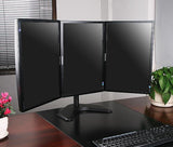 Desktop Triple LCD Monitor Three LCD Arm Monitor Mount Stand Adjustable 3 Screens Fit for 10"-27" Max Support