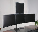 Freestanding Desk Stand for Quad Monitors 3 * 1 Array, (EF004T)