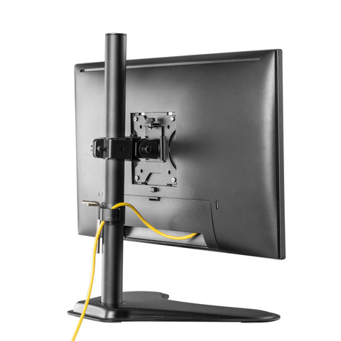 Single Monitor Mount for 13-32 Inch Computer Screens, Improved LCD/LED Monitor Riser, Height/Angle Adjustable Single Desk Mount Stand, Holds up to 17.6lbs, 5 Years Warranty (EF001)