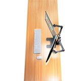 Freestanding Dual Monitor Mount, Fully Articulating Heavy-Duty Broad Arms, Compatible for Two Screens up to 32 inches with Standards 75 * 75mm and 100 * 100mm VESA Holes, Black (2HDF)