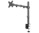 Single Monitor Desk Mount Arm Fully Adjustable Stand Fits up to 27-inch LCD LED Screen, (EC1)