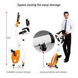 FOLDABLE UPRIGHT EXERCISE DESK BIKE FOR HOME & OFFICE USE