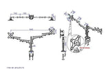Dual Monitor Desk Mount Stand, Full Motion Computer Monitor Arm Mount for 2 LCD Screens up to 26 Inch, Dual Monitor Stand with C-Clamp, Silver (RCD-PRM)