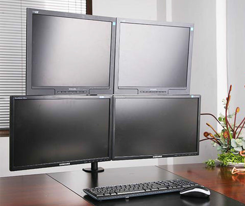 Four Monitor Arm, (4MS-CTB)