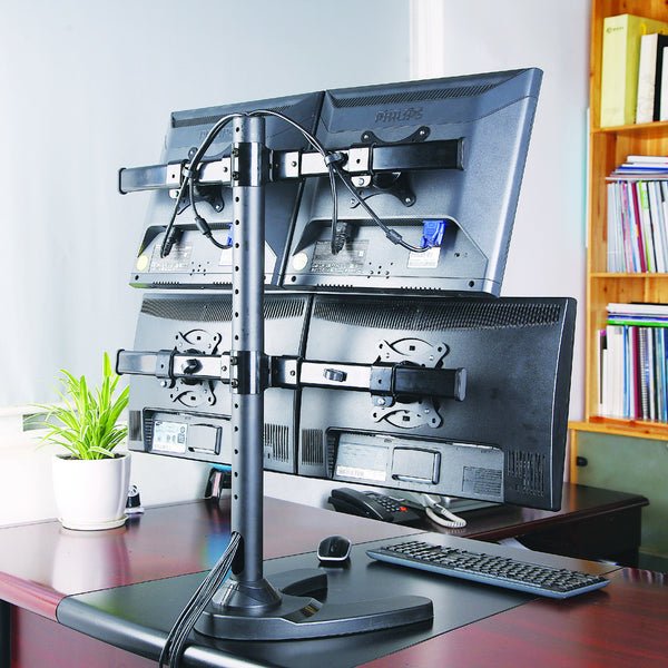 Premium Four Monitor stand - Freestanding (4MS-FHP)  - 1