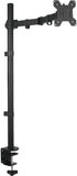 Fully Adjustable Extra Tall Single LCD Monitor Desk Mount, Fits 1 Screen up to 27 inch, Weight up to 10 kg, Black (EC1L)