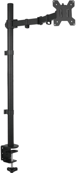 Fully Adjustable Extra Tall Single LCD Monitor Desk Mount, Fits 1 Screen up to 27 inch, Weight up to 10 kg, Black (EC1L)