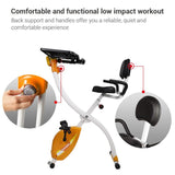 FOLDABLE UPRIGHT EXERCISE DESK BIKE FOR HOME & OFFICE USE