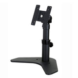 Single LCD Monitor Desk Stand Adjustable Tilt Free-Standing Mount fits 1 Screen up to 27 (Desktop Height Adjustable Monitor Stand, Black (LMSF-BASIC)