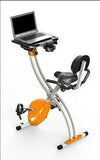 FOLDABLE UPRIGHT EXERCISE DESK BIKE FOR HOME & OFFICE USE