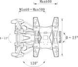 Slim Articulating Wall mount (SPW04)  - 6