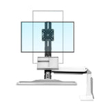 Sit Stand Desk Height Adjustable Standing Desk Workstation for 22''-35'' Monitor Computer Riser Monitor and Keyboard Mounts (2 Year Warranty)