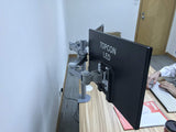 Dual LCD LED Monitor Desk Mount Stand -Fully Adjustable Arm fits 2 Screens up to 27", Silver (RC2ES)