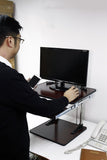 Standing Desk Wooden Converter with drawer (Economical)  - 13