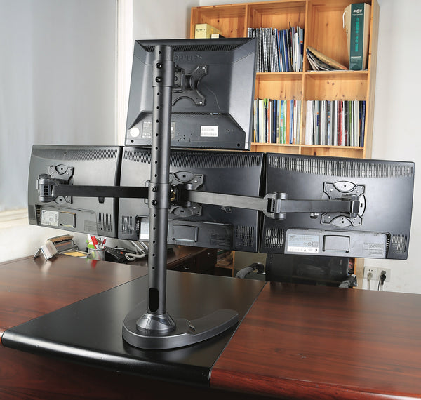 Quad LCD Monitor Freestanding Desk Stand 3+1 (4MSFH)