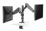 dual height adjustable monitor stand desk mount computer flat screens