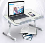 Adjustable Laptop Table, Portable Standing Bed Desk, Foldable Sofa Breakfast Tray, Notebook Stand Reading Holder for Couch Floor