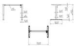 Combo of Conset (Denmark) 501-33 Electric Height Adjustable Desk with Ergonomic Adjustable Rolling Active Chair, (501-33+R4008)