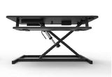 ELECTRIC Dual Monitor/Laptop Sit-Stand Desk Converter, Pain Free Height Adjustments, 35 Inch Wide Worksurface, Black, Model No (RTE900)