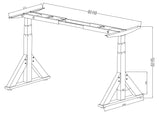 Dual Motor Electric Sit to Stand Workstation, Height Adjustable with Supportive Legs, Without Table Top, Black (DM9)