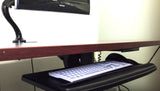 Adjustable Keyboard Tray (AKT01) with Height and Swivel Adjustments  - 5