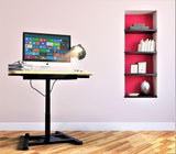 Single Leg Height Adjustable Electric Desk with 80 by 66 cm Top, (DSM)