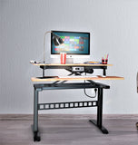 Electric Height Adjustable Desk, Sit-Stand Desk Base, Height Adjustable Ergonomic Studio Desk Workstation - Black (ETRC)