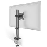 Single Monitor Mount for 13-32 Inch Computer Screens, Improved LCD/LED Monitor Riser, Height/Angle Adjustable Single Desk Mount Stand, Holds up to 17.6lbs, 5 Years Warranty (RCMM)