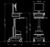 All in One Computer Cart (MC-A1)  - 4