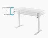 Combo of CE Certified Single Motor 2-Stage Standing Desk Frame with Ergonomic Adjustable Rolling Active Chair, (RT114+R4008)