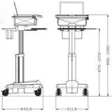 Medication Cart for Laptop (HSC04A)  - 5