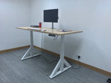 Single Fully Adjustable/Tilt/Articulating Full Motion LCD Arm Desk Mount Stand for 1 Screen up to 27 Inch, Silver (RC1S)