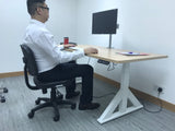 Single Fully Adjustable/Tilt/Articulating Full Motion LCD Arm Desk Mount Stand for 1 Screen up to 27 Inch, Silver (RC1S)