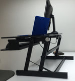 Touch Standing Desk Converter (Gas Spring +  Convenient Adjustment handle), (RTP)