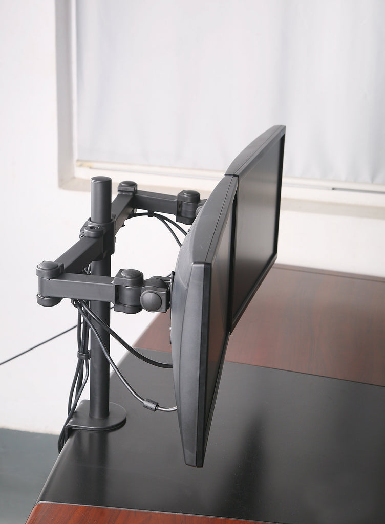 Single Monitor Desk Mount Arm Fully Adjustable Stand Fits up to 27-inc -  Rife Technologies