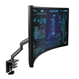 Heavy-Duty Full Aluminum Premium Gas-Spring Monitor Mount Arm for Single Screen 13 to 39 Inch - Black (LMSGB)