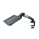 Full Motion Swivel Laptop Desk Stand with Gas Spring Arm - Height Adjustable Notebook Riser (NAG)
