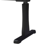 Dual Motor Electric Sit to Stand Workstation with Embedded Pull-Out Drawer, Height Adjustable with Supportive Legs, Veneer Top and Surface (R201231)