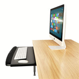 Premium Extra Wide 28” Pull-out Keyboard tray with Wrist Rest, (R46)