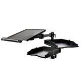 Laptop/Notebook/Projector Mount C-Clamp Stand, 2 pcs Drawers to Well Organize Your Desktop or Notebook Accessories - Black (RCLPTRAY)