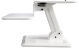 White Height Adjustable Standing Desk Gas Spring Monitor Riser, Tabletop Sit to Stand Workstation Converter (model RDFW)