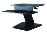 Black Height Adjustable Standing Desk Gas Spring Monitor Riser  , Tabletop Sit to Stand Workstation Converter (model RDF)